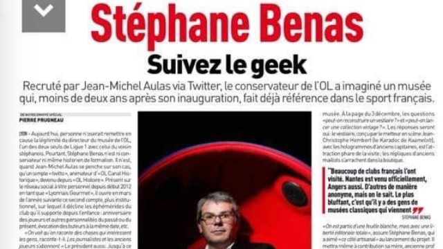 Portrait de Stéphane Benas (ICN PGE 1999) dans l'Equipe !